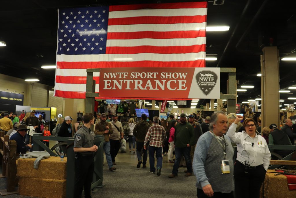 a picture of the entrance to the 2020 NWTF Show